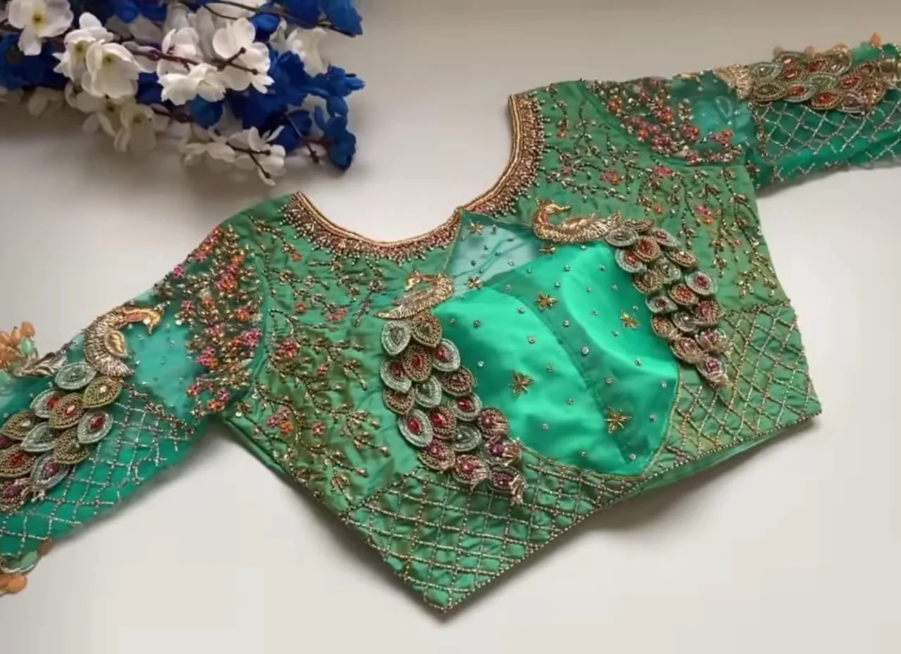 Peacock and Traditional Motif Blouses